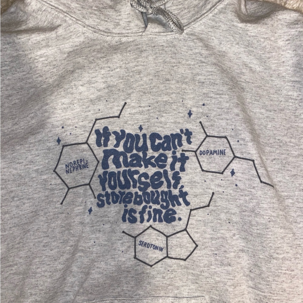 Cozy hoodie, barely worn. Mental health hoodie.